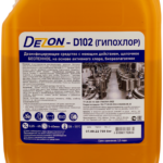 Дезон-Д102 (DEZON D102) Гипохлор, беспенное, дезинфицирующее средство с моющим действием. Концентрат